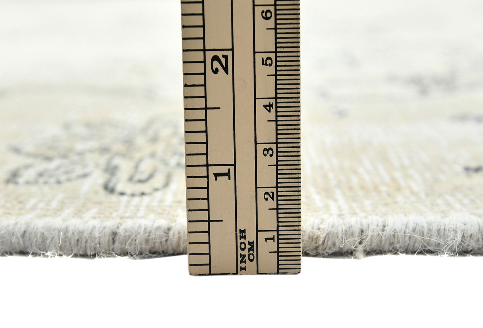 Muted Beige Antique Floral Traditional 6X9 Distressed Vintage Oriental Rug - 10