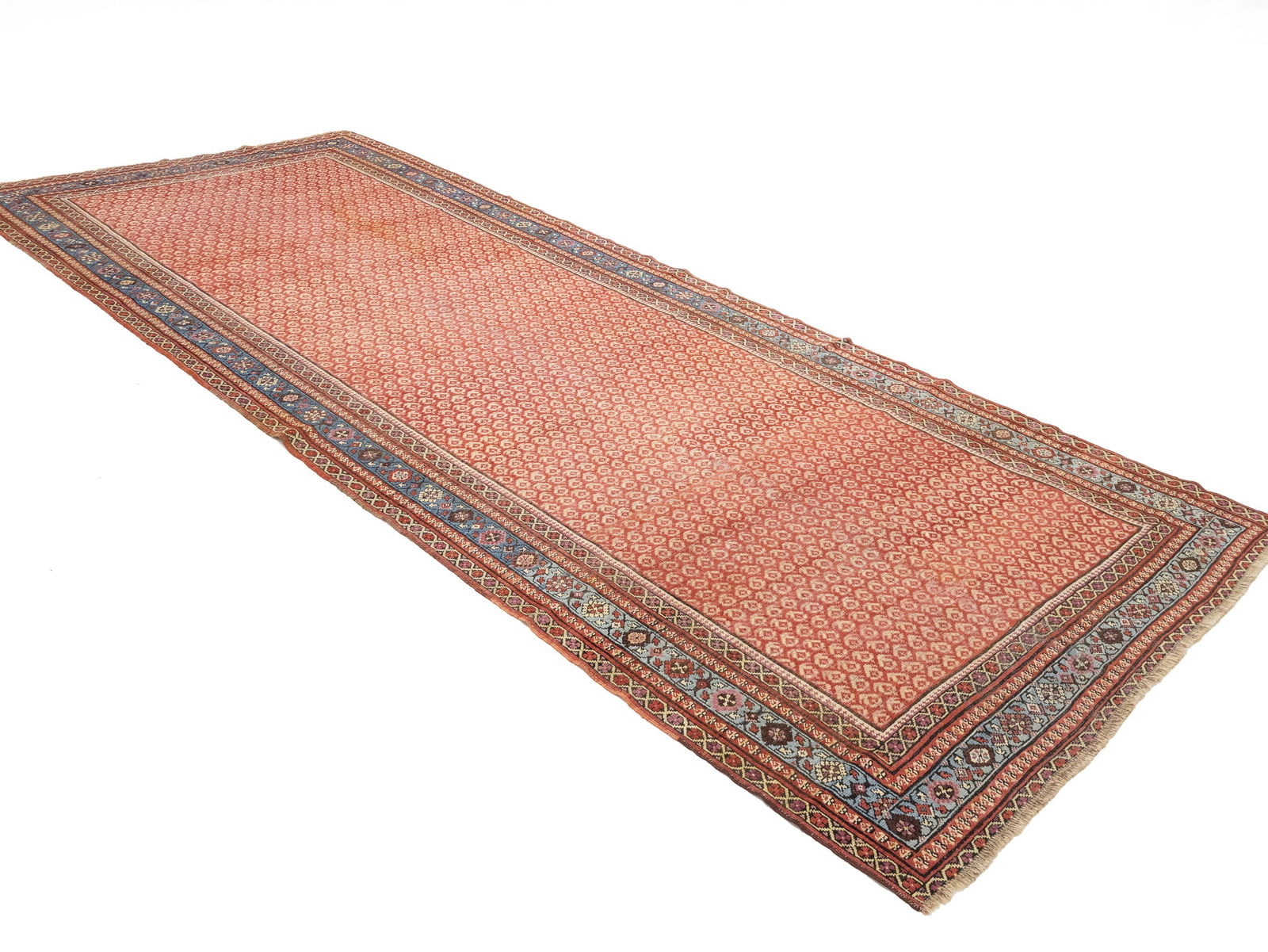 Antique Muted Tribal 6X14 Malayer Persian Rug - 3