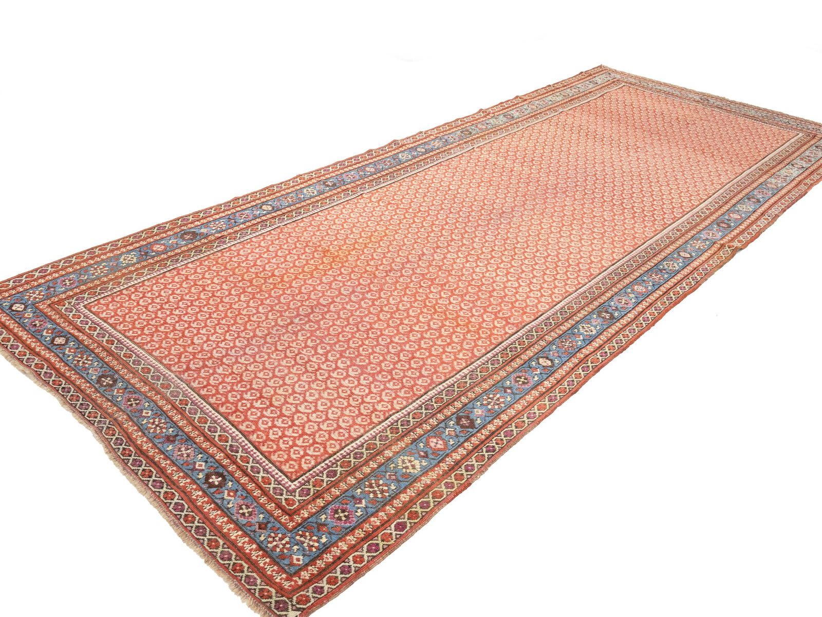 Antique Muted Tribal 6X14 Malayer Persian Rug - 4