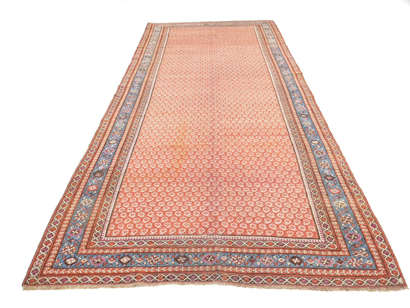 Antique Muted Tribal 6X14 Malayer Persian Rug - 5