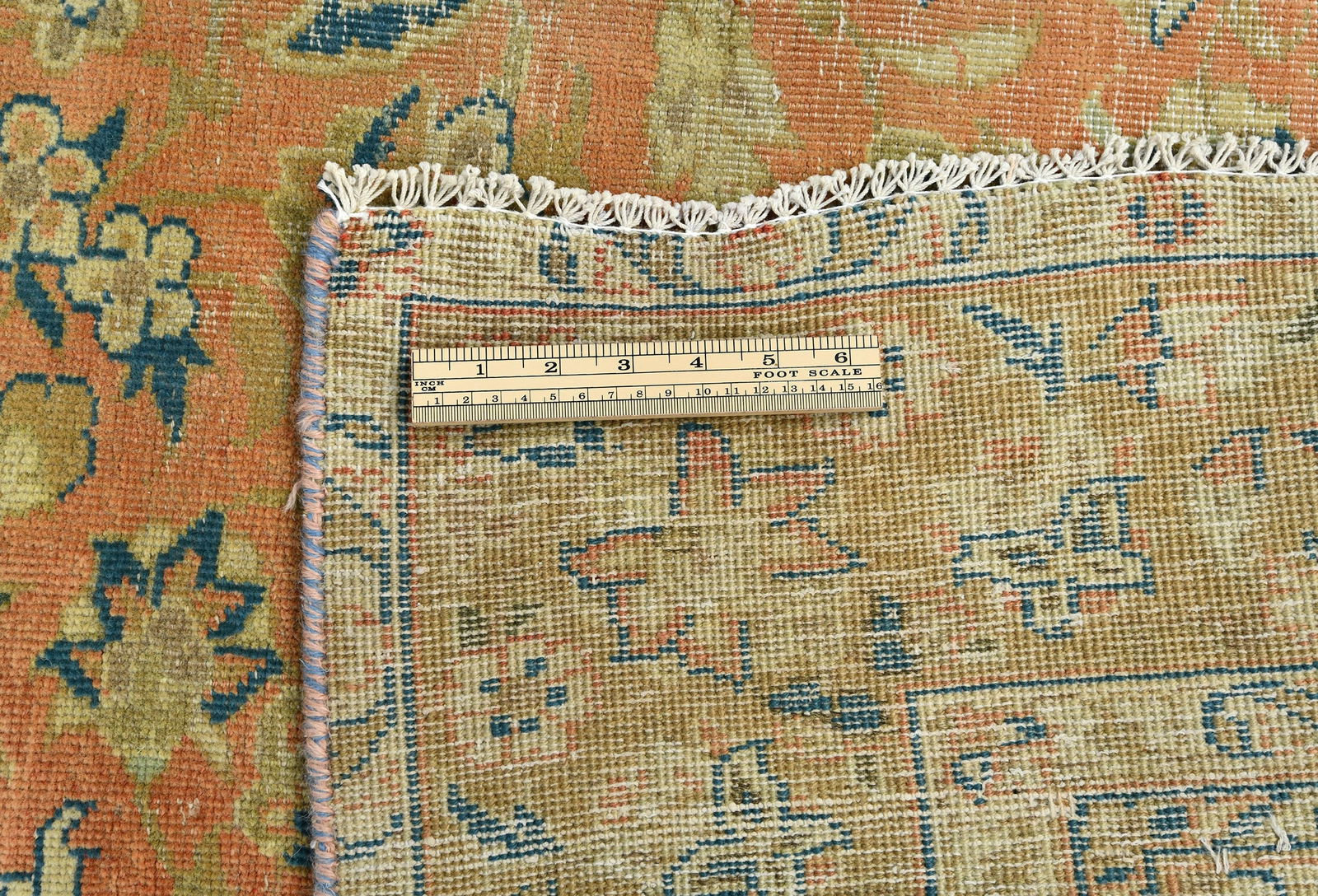 Semi Antique Floral Traditional 6X9 Distressed Vintage Oriental Rug - 11