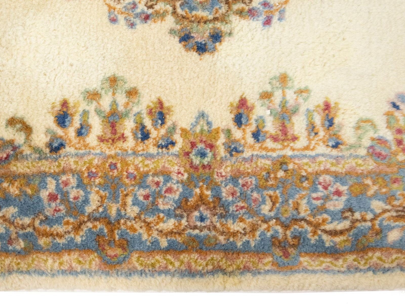 Vintage Traditional Floral 3X5 Kerman Persian Rug - 10