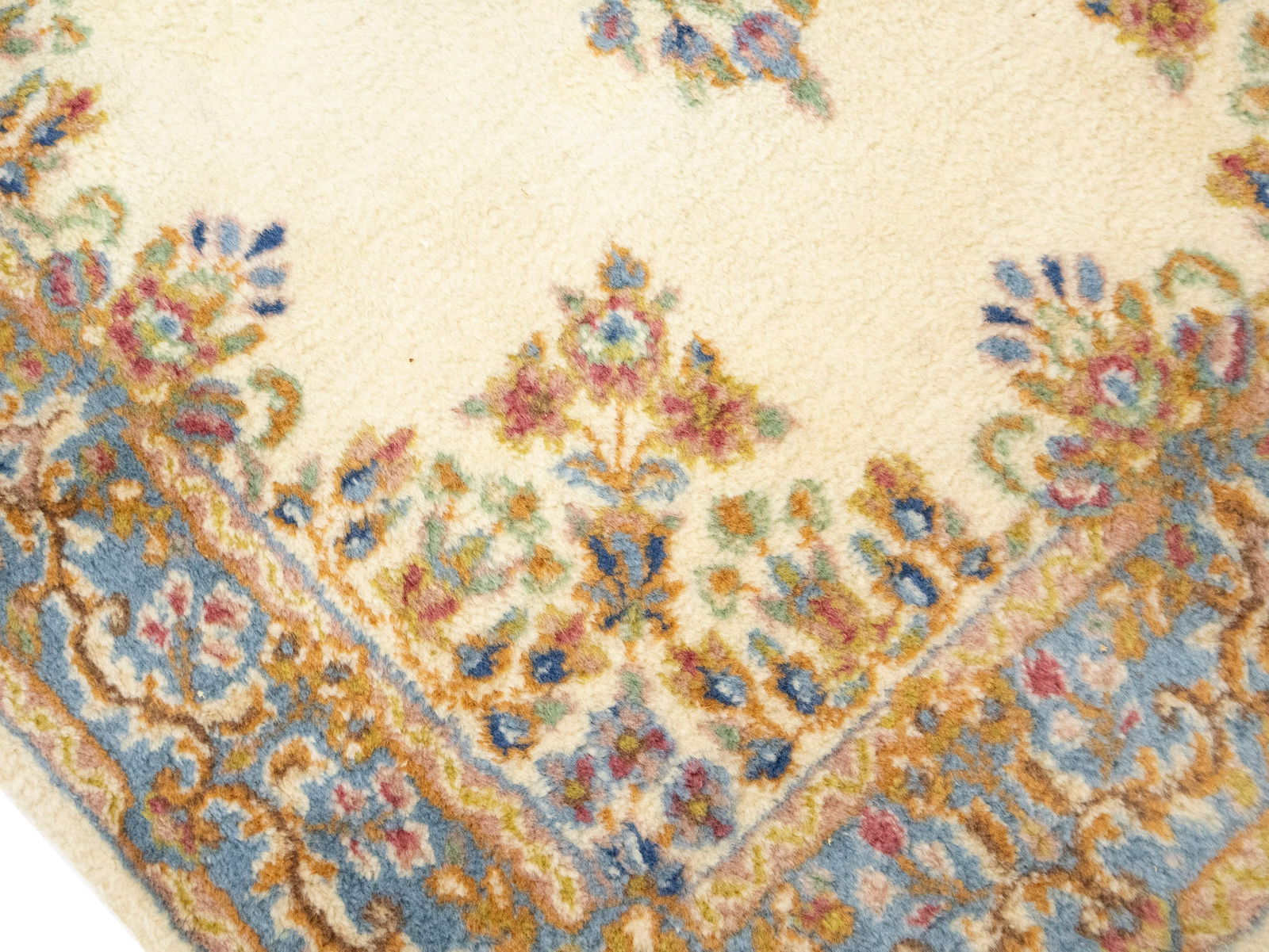 Vintage Traditional Floral 3X5 Kerman Persian Rug - 11