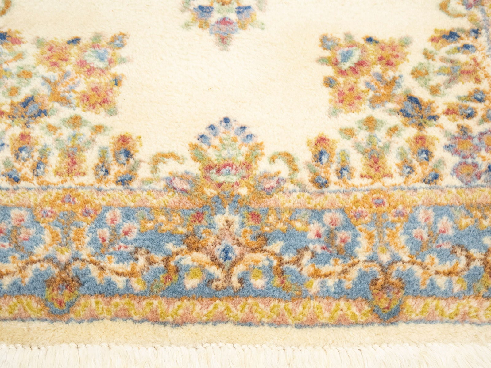 Vintage Traditional Floral 3X5 Kerman Persian Rug - 12