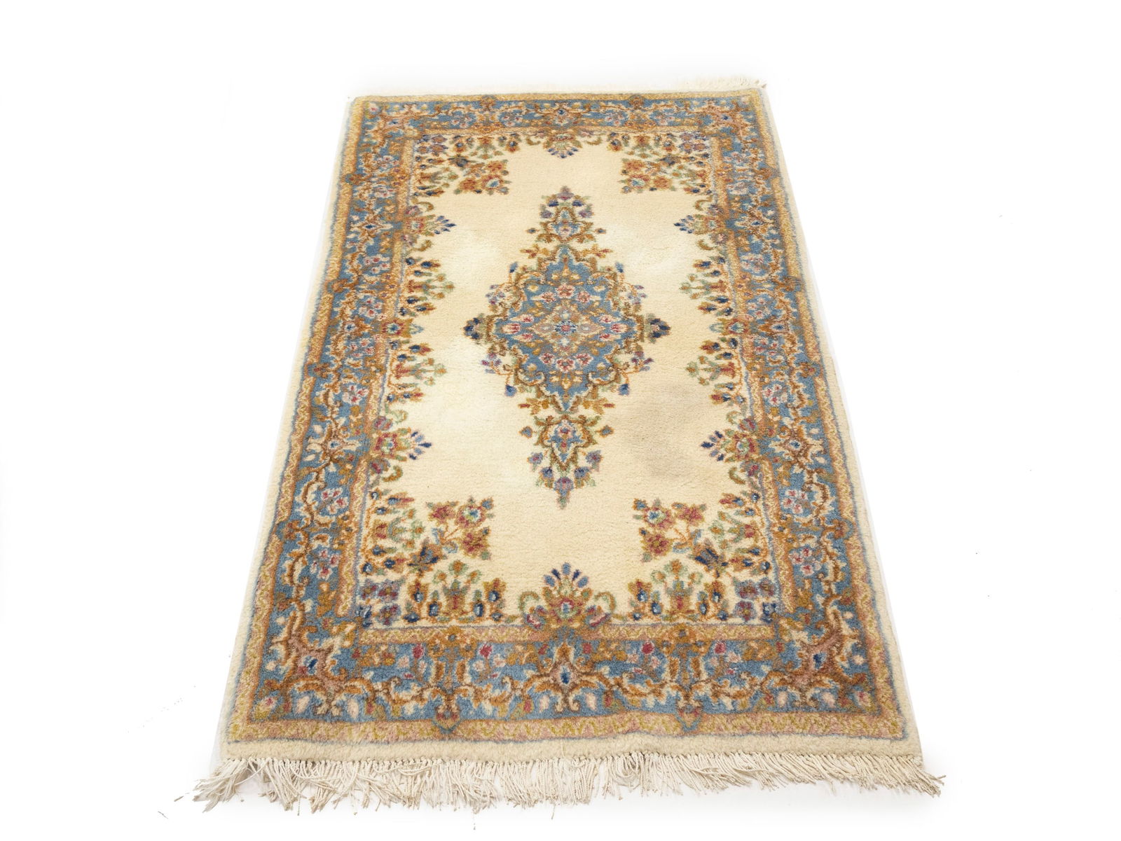 Vintage Traditional Floral 3X5 Kerman Persian Rug - 2