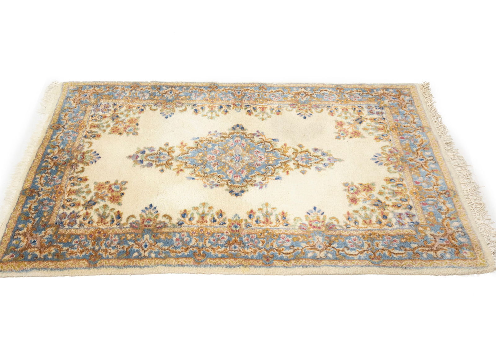 Vintage Traditional Floral 3X5 Kerman Persian Rug - 6