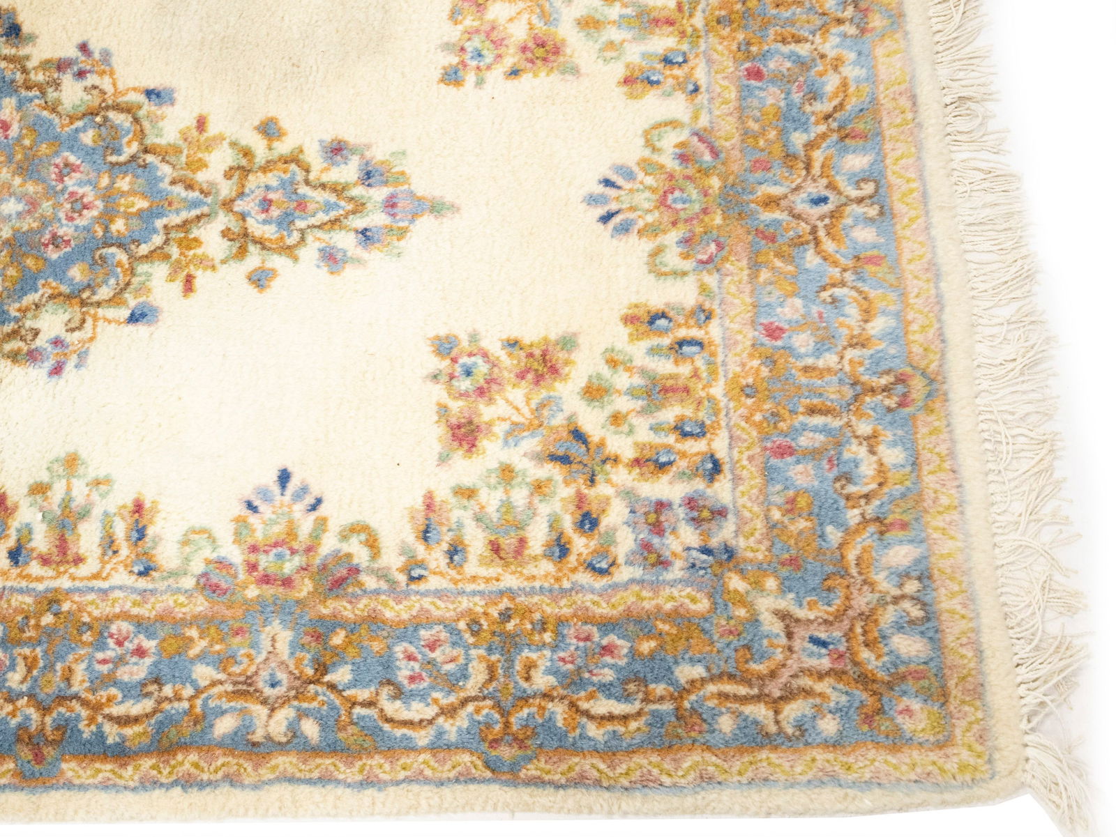 Vintage Traditional Floral 3X5 Kerman Persian Rug - 8