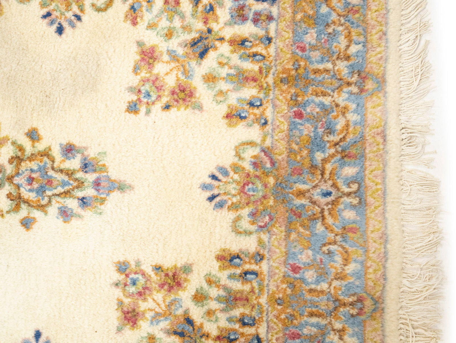 Vintage Traditional Floral 3X5 Kerman Persian Rug - 9