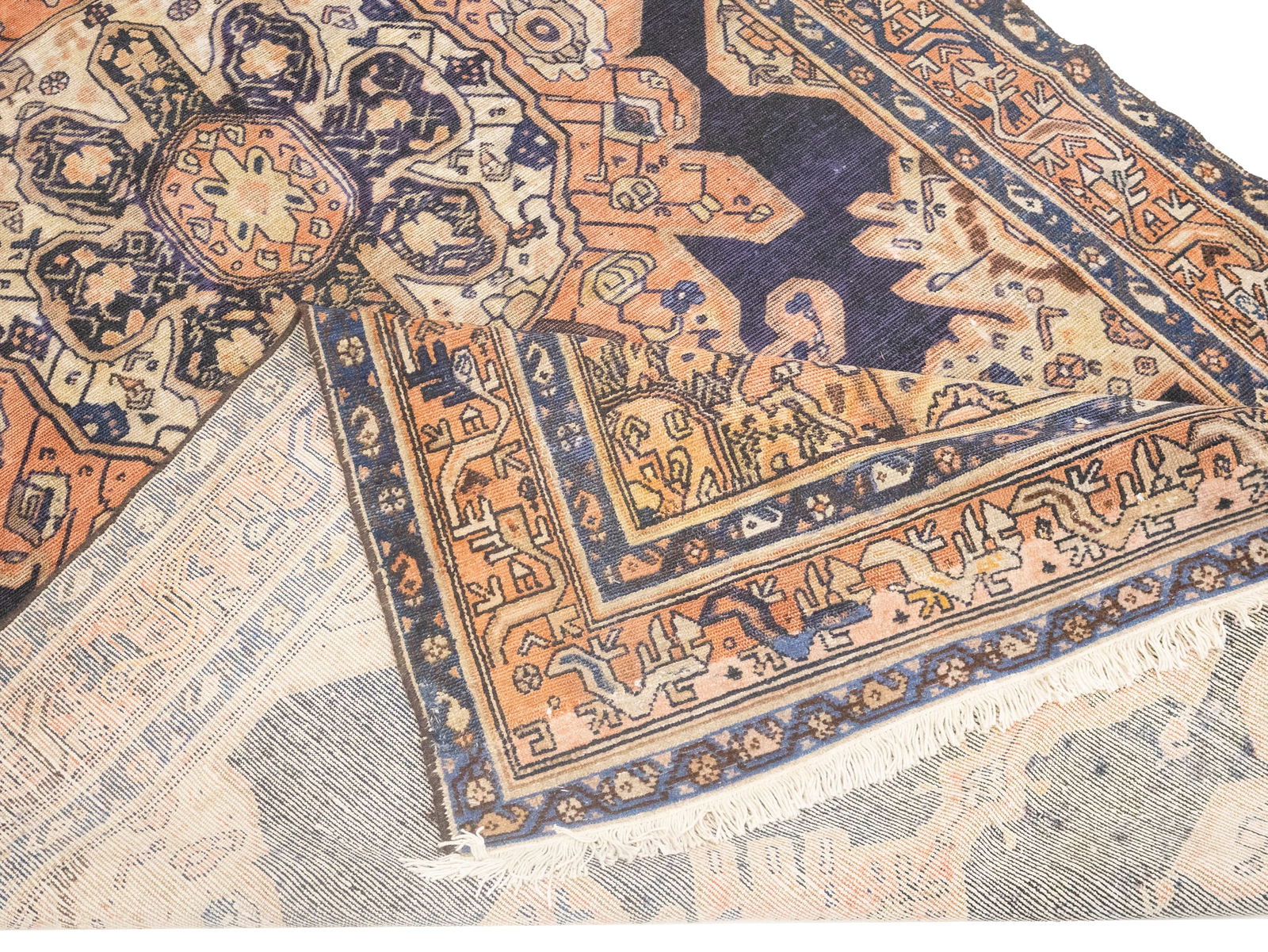 Antique Muted Tribal 5X11 Malayer Persian Rug - 16