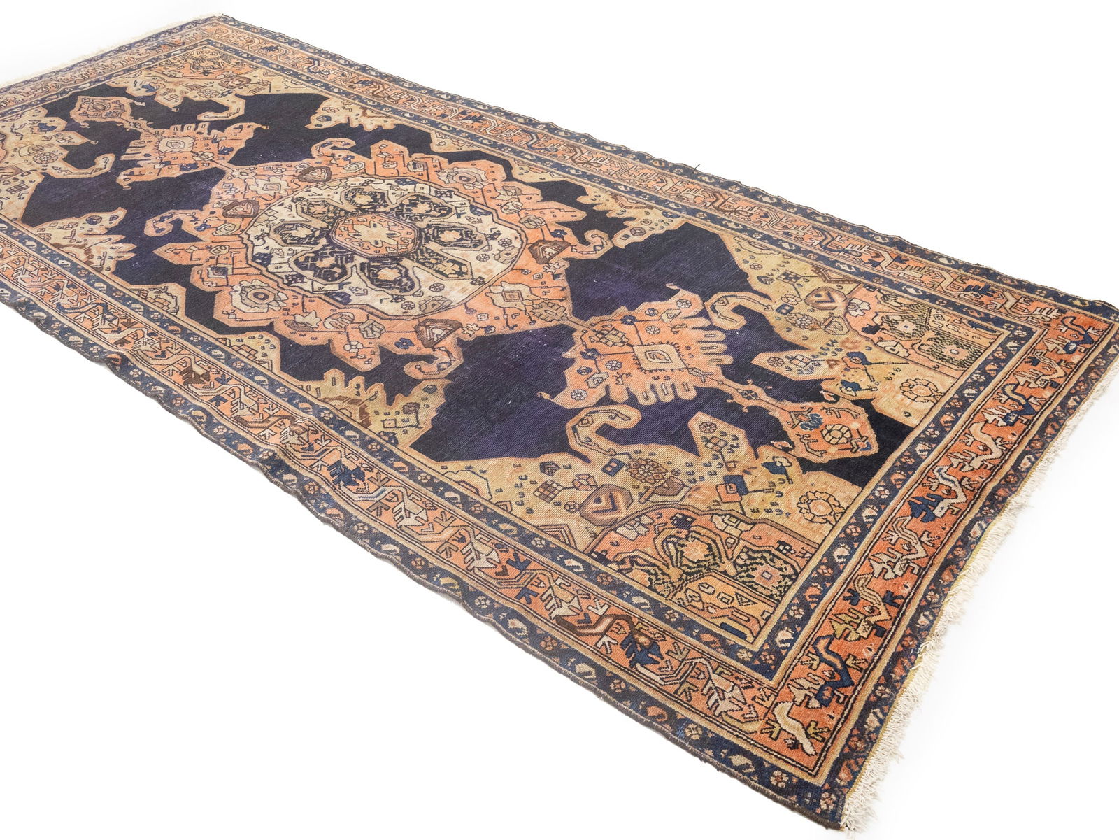 Antique Muted Tribal 5X11 Malayer Persian Rug - 3