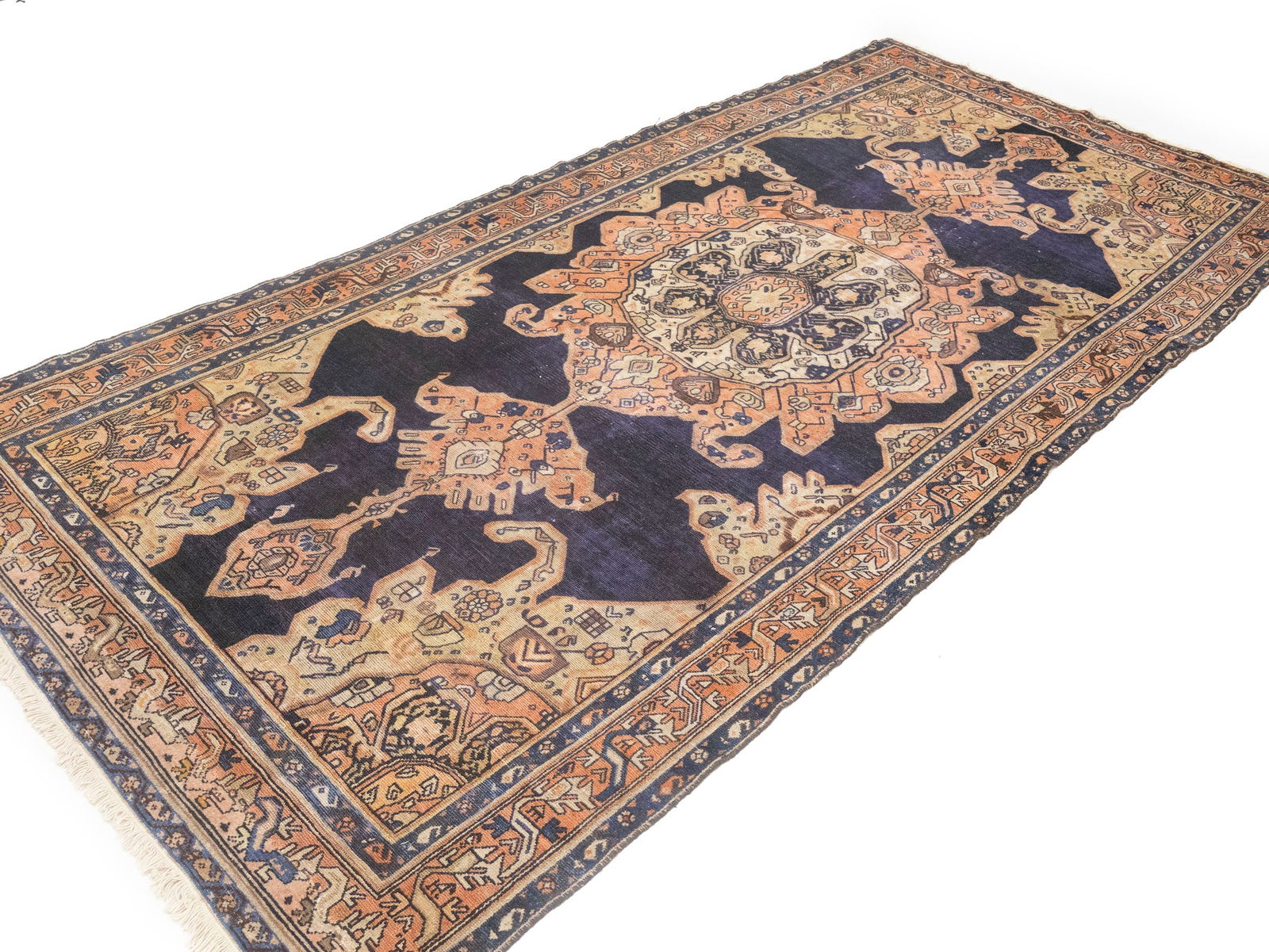 Antique Muted Tribal 5X11 Malayer Persian Rug - 4