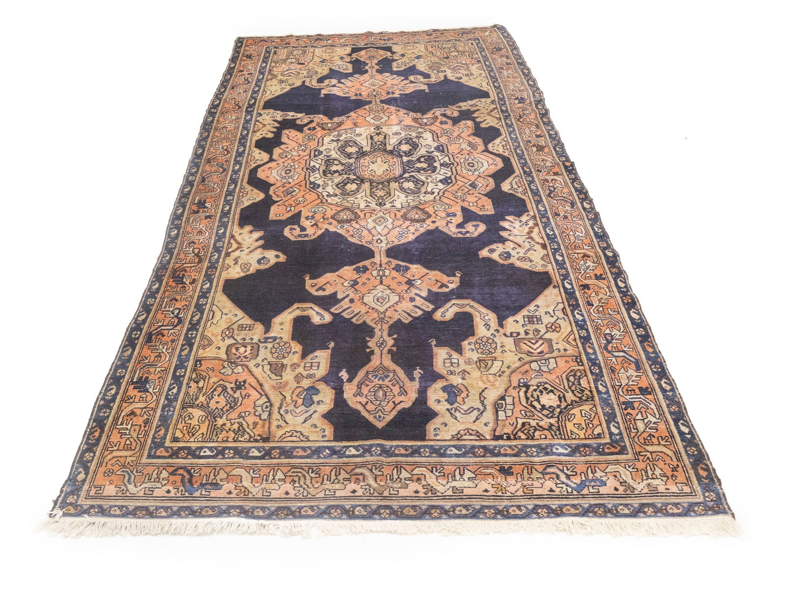 Antique Muted Tribal 5X11 Malayer Persian Rug - 5