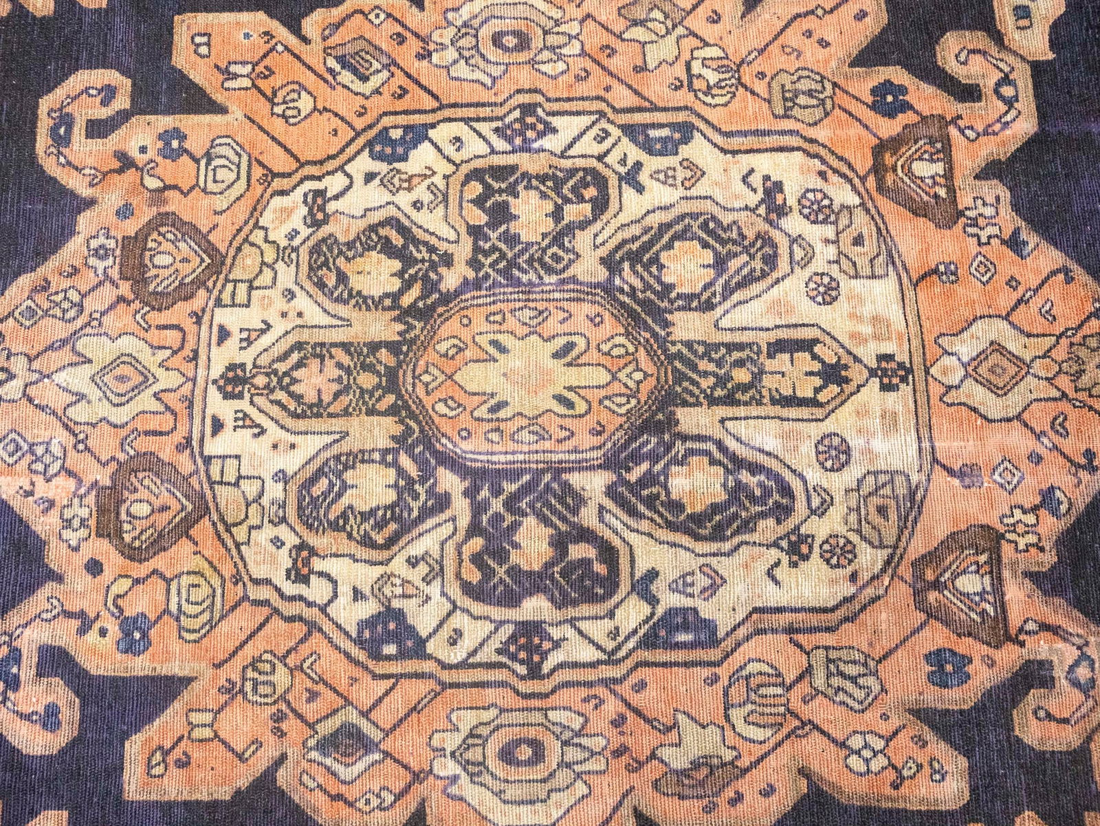 Antique Muted Tribal 5X11 Malayer Persian Rug - 7