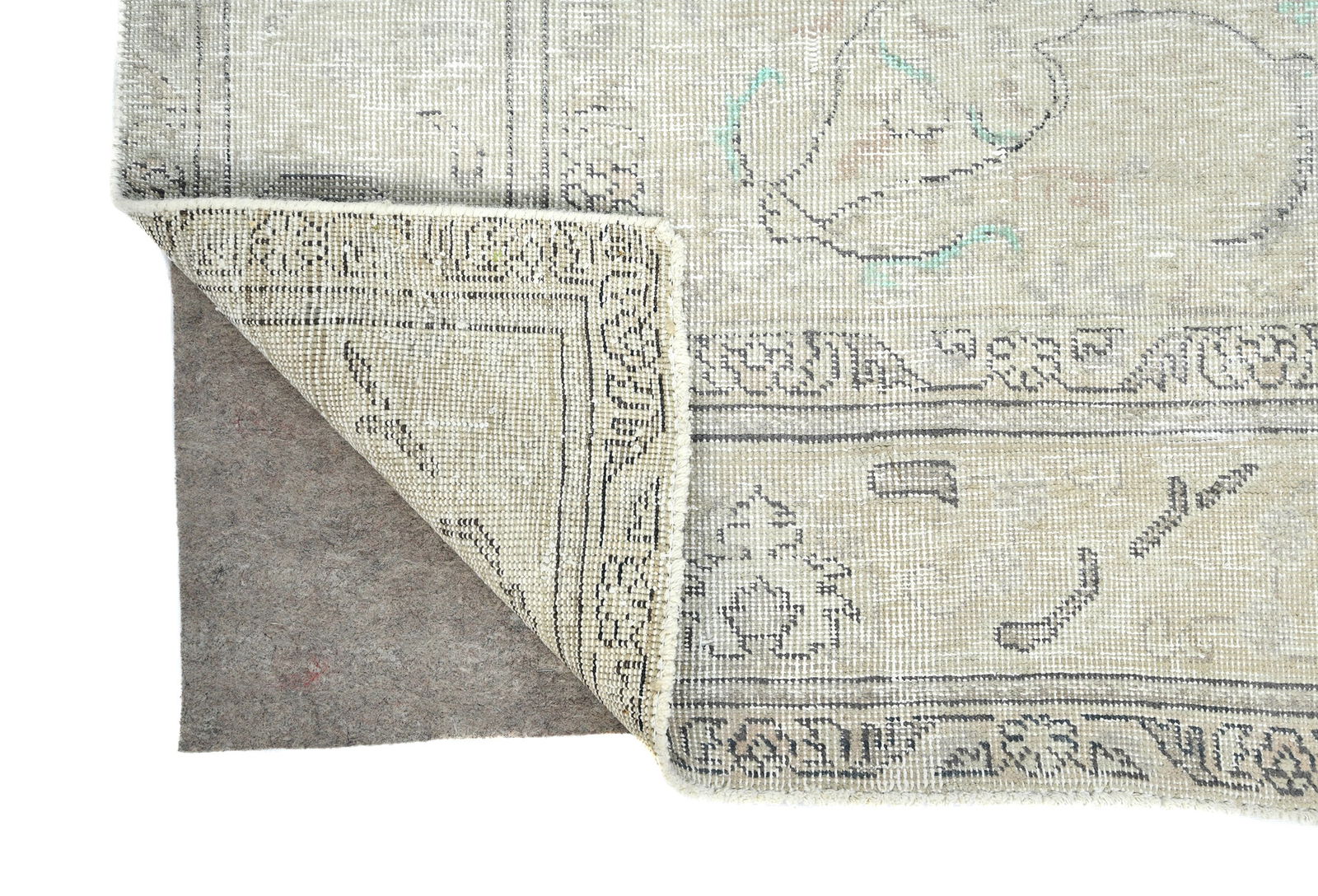 Antique Floral Traditional 6X10 Distressed Vintage Oriental Rug - 12