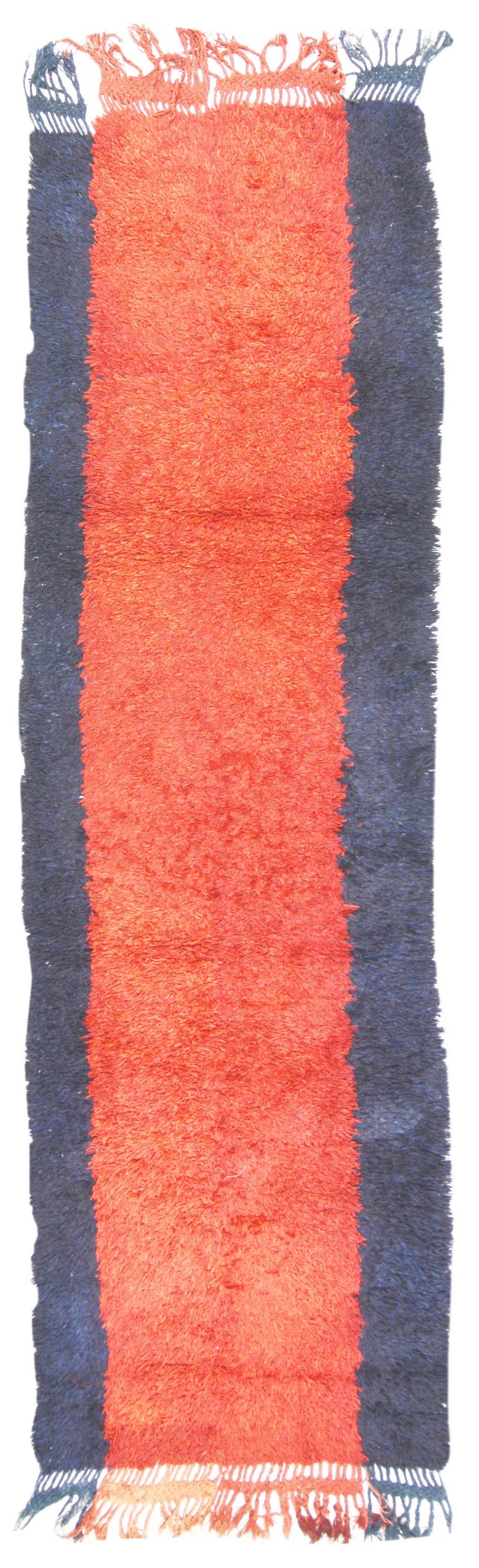 HAND KNOTTED WOOL ANTIQUES RUG: Title: HAND KNOTTED WOOL ANTIQUES RUG Dimensions: 3'2X12 Age: VINTAGE Origin: UZBEKISTAN Reserve: $2,250.00 Shipping: Domestic: Shipping rates are determined by destination International: F