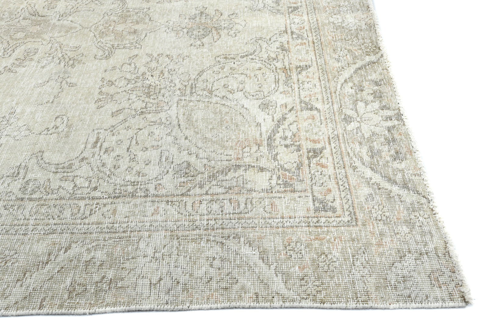 Antique Floral Traditional 5'7X8'8 Distressed Vintage Oriental Rug - 8