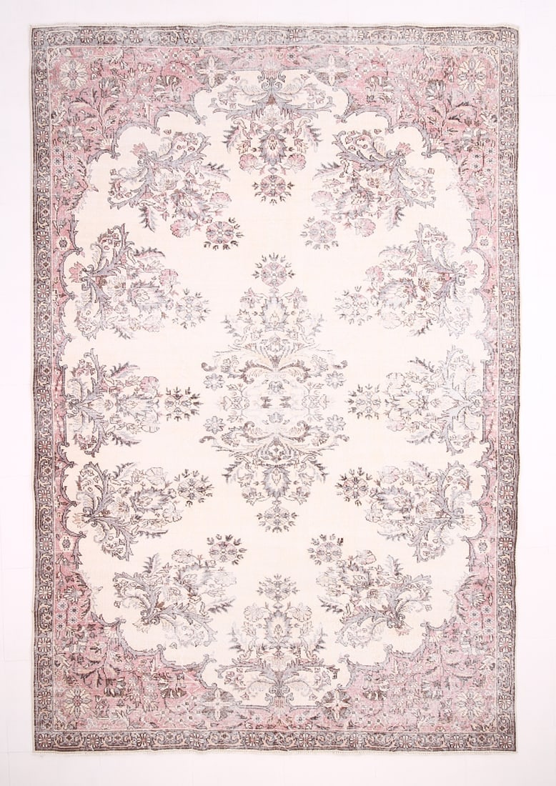 7'1'' x 10'5'' Handmade Vintage Wool Rug - 6857 (1 of 20)
