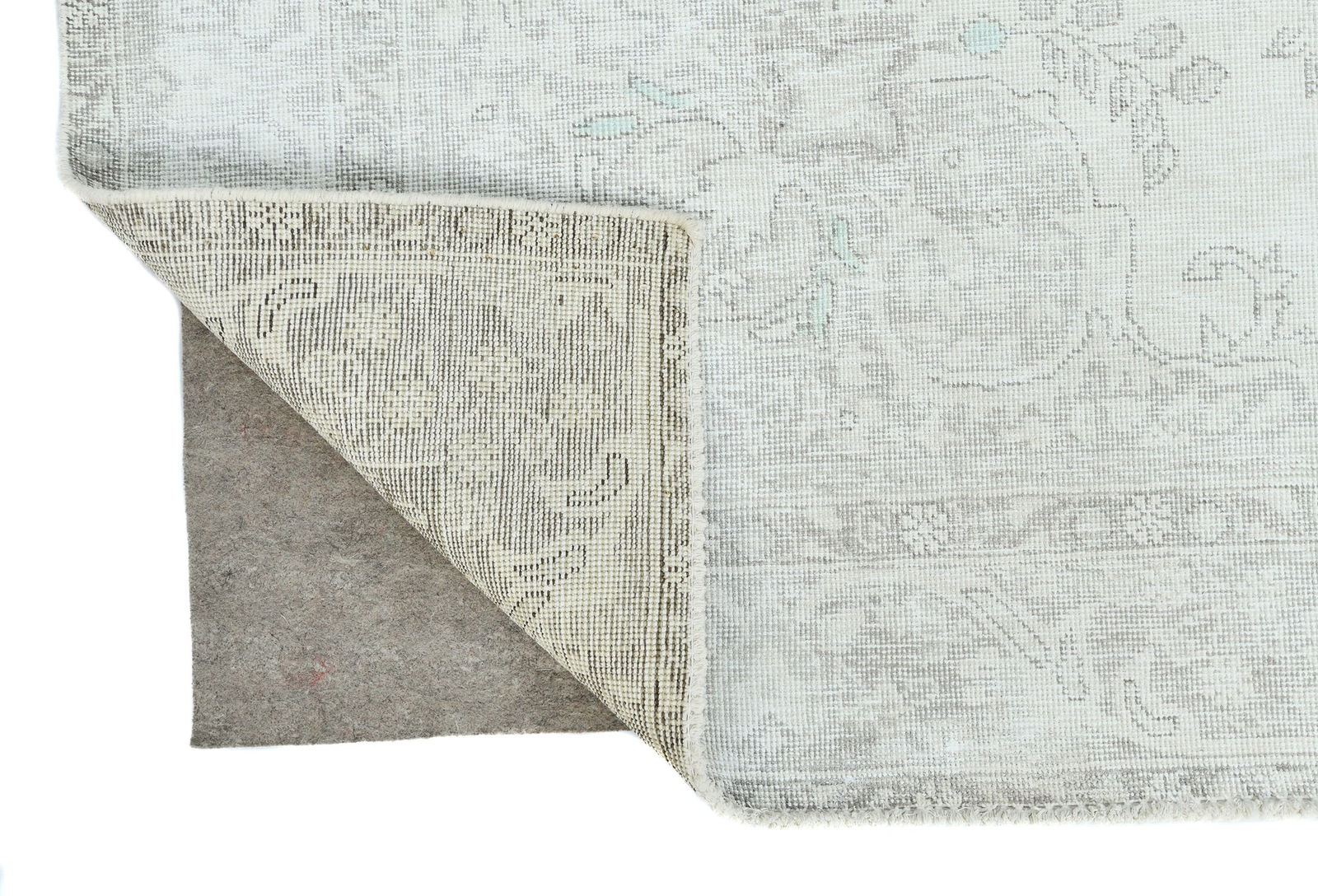 Antique Muted Floral Classic 6'5X9'4 Distressed Vintage Oriental Rug - 13