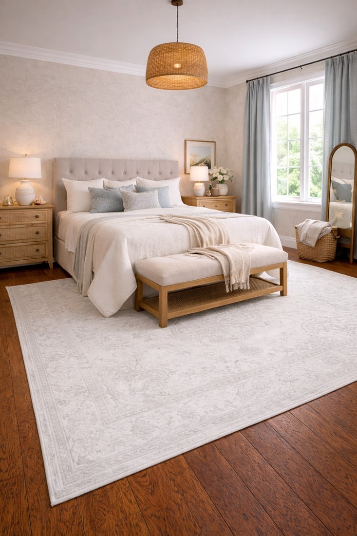 Antique Muted Floral Classic 6'5X9'4 Distressed Vintage Oriental Rug - 2