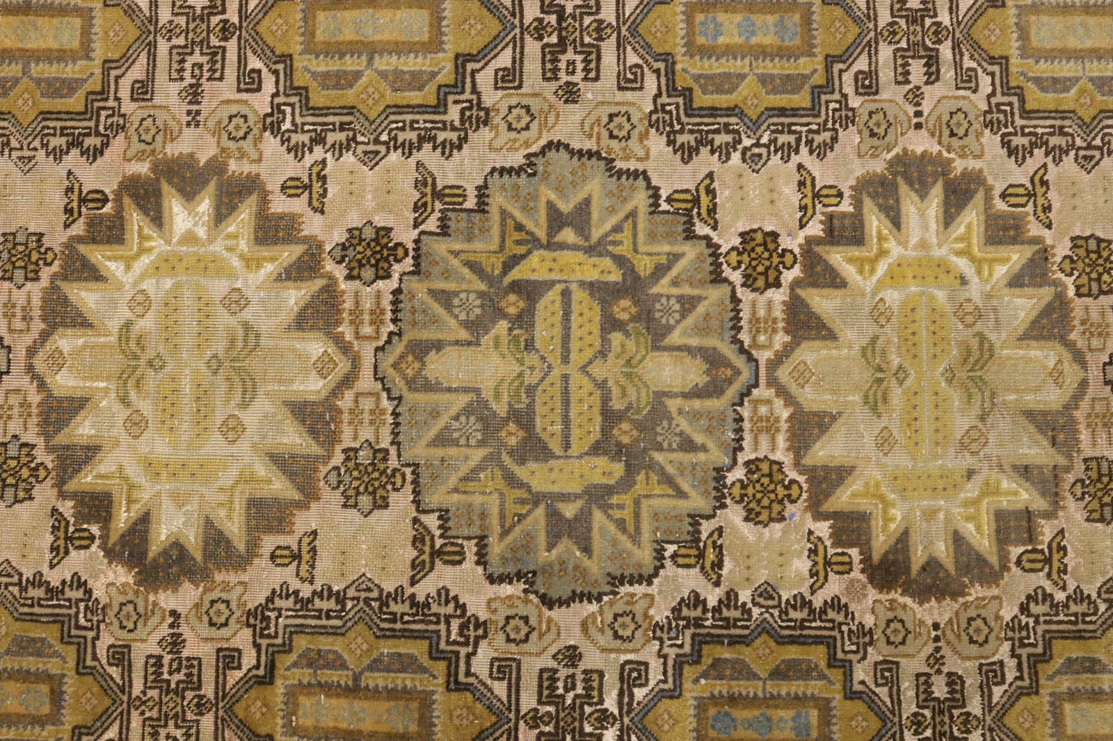 Cream Floral 4X6 Semi Antique Vintage Oriental Persian Rug - 6