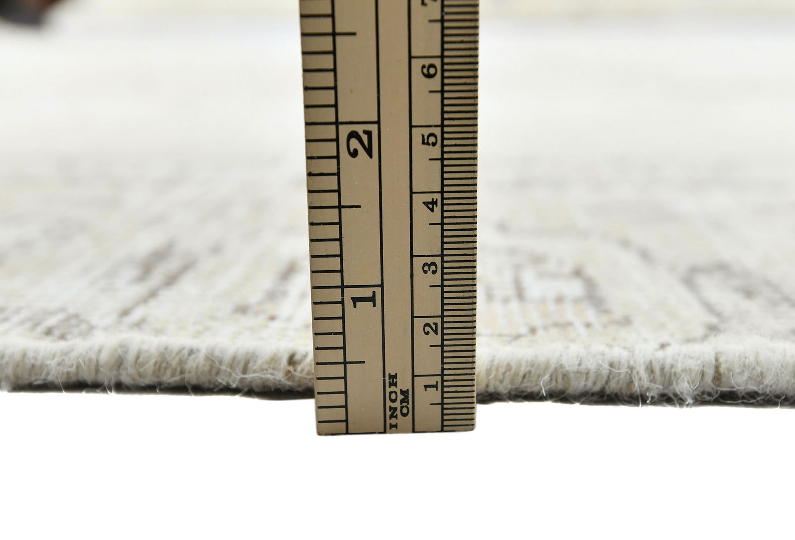 Antique Muted Beige Floral 6X9 Distressed Vintage Oriental Rug - 11