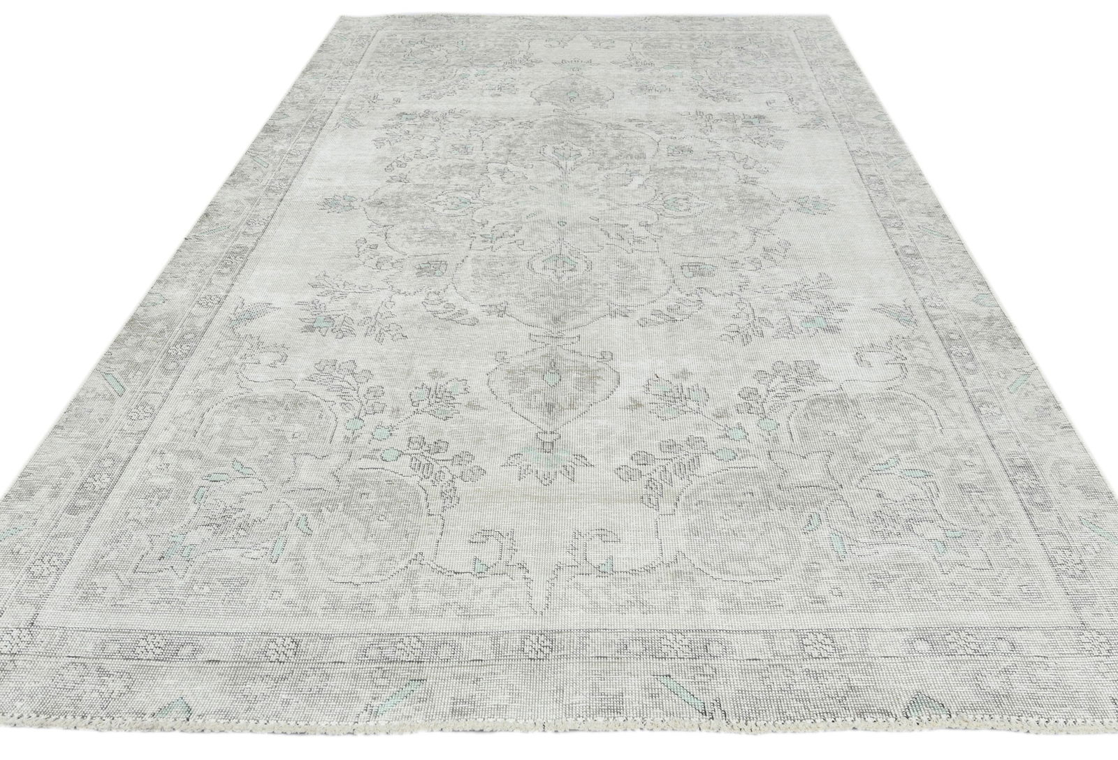 Antique Floral Traditional 6X9 Distressed Vintage Oriental Rug - 2