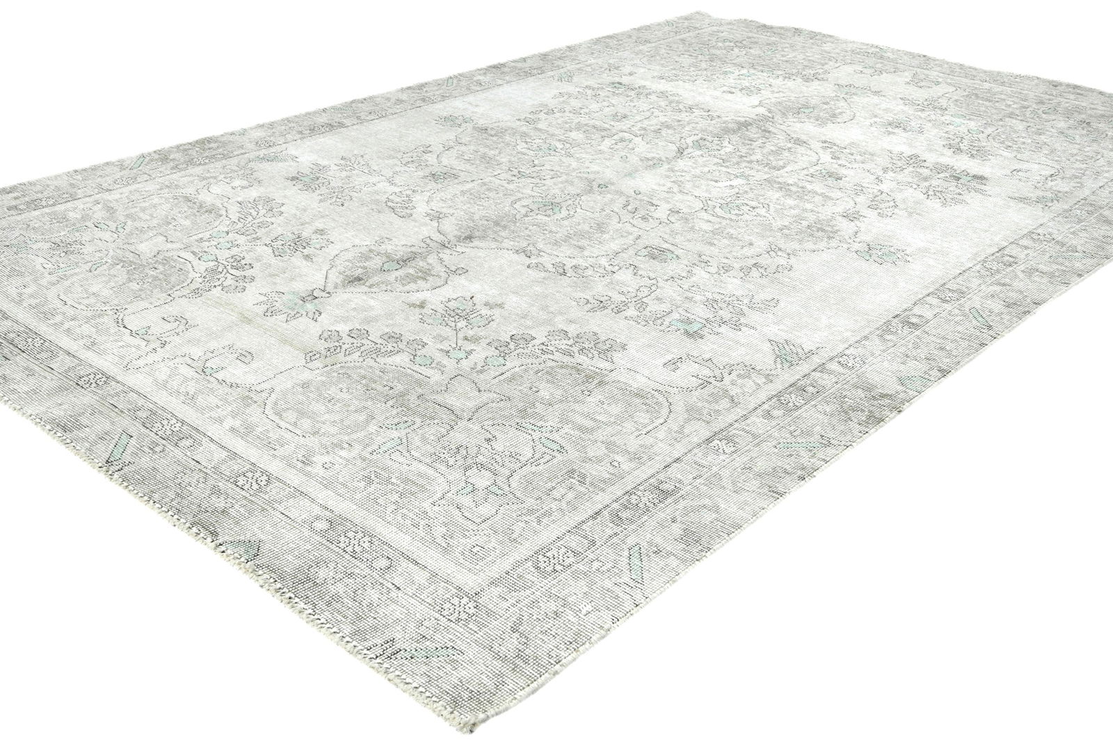 Antique Floral Traditional 6X9 Distressed Vintage Oriental Rug - 3