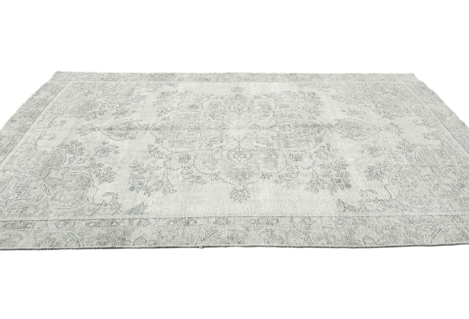 Antique Floral Traditional 6X9 Distressed Vintage Oriental Rug - 4