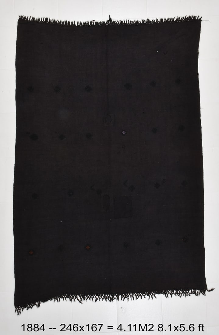 5'5'' x 8'0'' Turkish Vintage Runner Rug - 1884: Title: 5'5'' x 8'0'' Turkish Vintage Runner Rug - 1884 Description:5'5'' x 8'0'' Turkish Vintage Runner Rug - 1884 Origin:Turkiye Date/Period:1960-90 Materials:Wool,Cotton Dimension:5'5''x8'0'' ft, 16