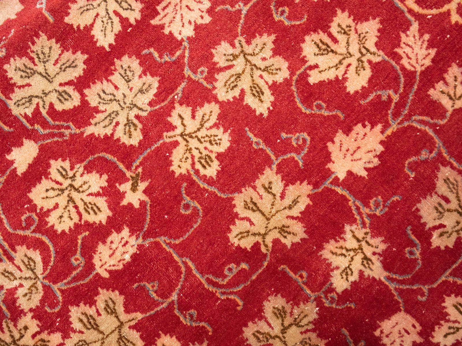 Semi Antique Red Traditional 10'6X14 Kashan Persian Rug - 11