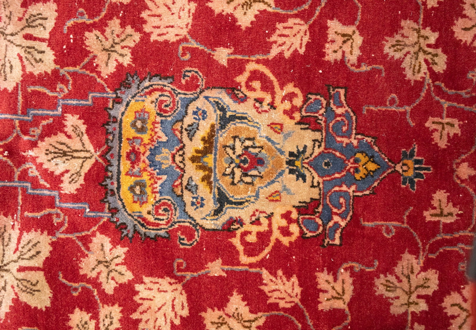 Semi Antique Red Traditional 10'6X14 Kashan Persian Rug - 12