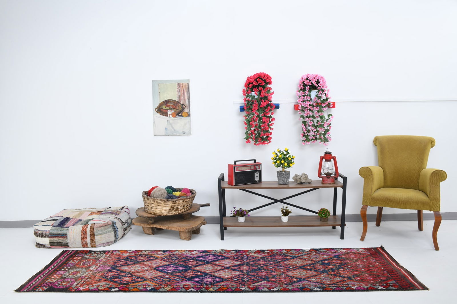 2'5'' x 9'3'' Unique Handmade Vintage Rug - 18873 (1 of 19)