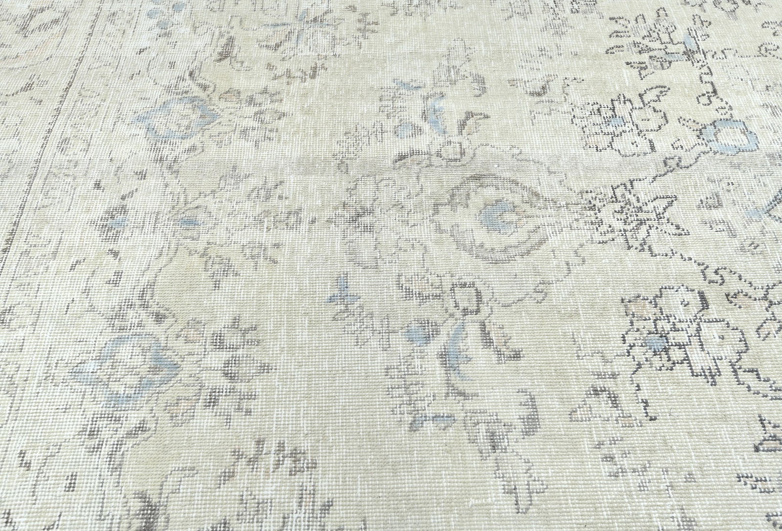 Antique Floral Traditional 6'8X9'3 Distressed Vintage Oriental Rug - 6