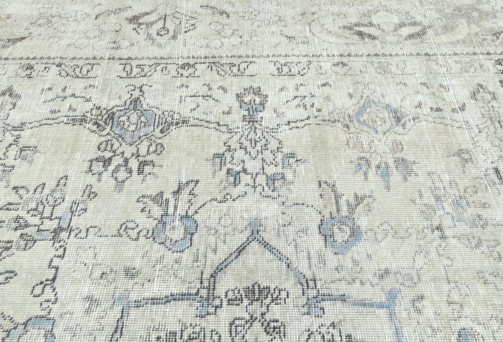 Antique Floral Traditional 6'8X9'3 Distressed Vintage Oriental Rug - 7