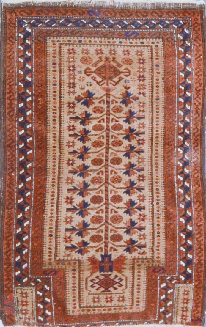 HAND KNOTTED WOOL ANTIQUES RUG (1 of 2)