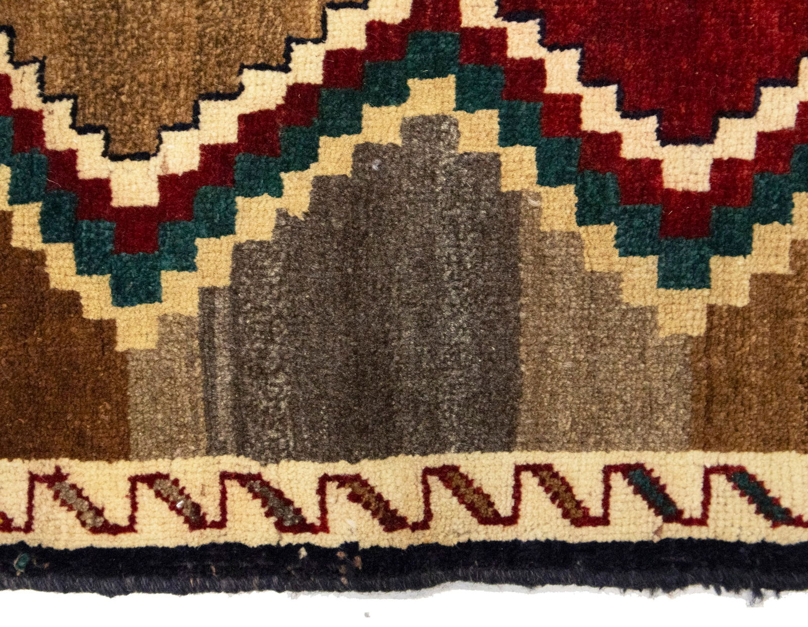 Vintage Multicolored Tribal Geometric 2X5 Gabbeh Persian Rug - 11