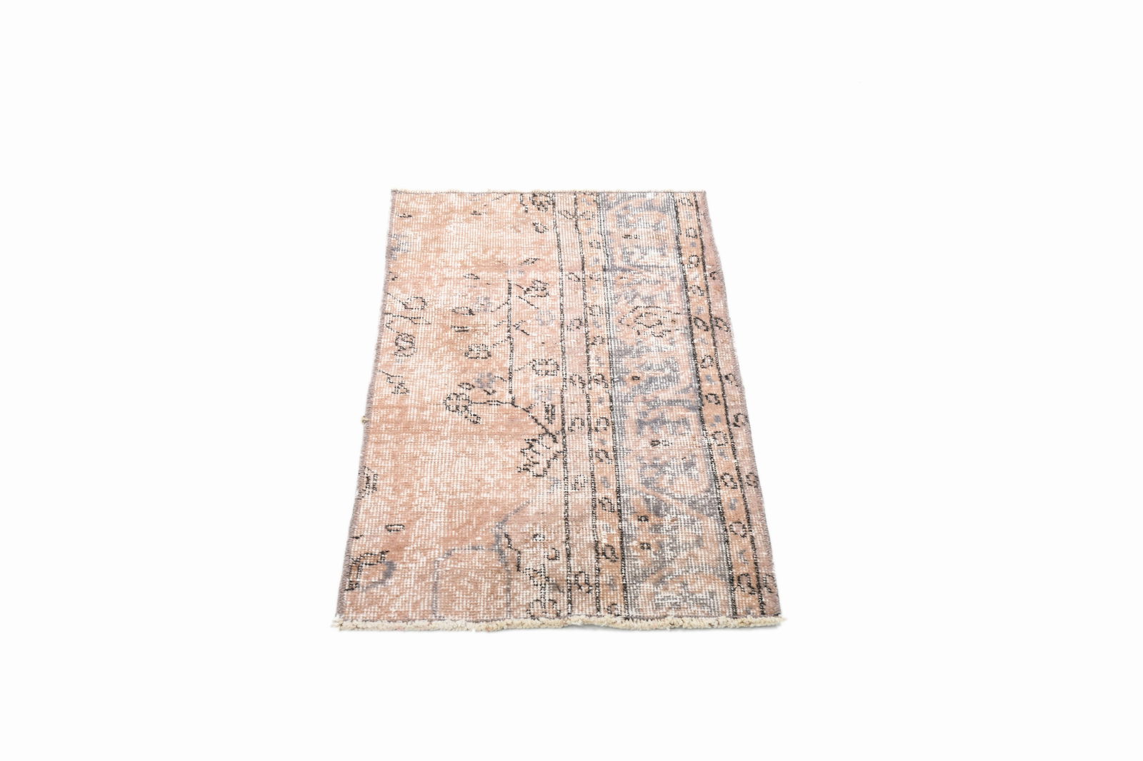 1'7'' x 3'0'' Turkish Vintage Runner Rug - 24630: Title: 1'7'' x 3'0'' Turkish Vintage Runner Rug - 24630 Description:1'7'' x 3'0'' Turkish Vintage Runner Rug - 24630 Origin:Turkiye Date/Period:1960-90 Materials:Wool,Cotton Dimension:1'7''x3'0'' ft,