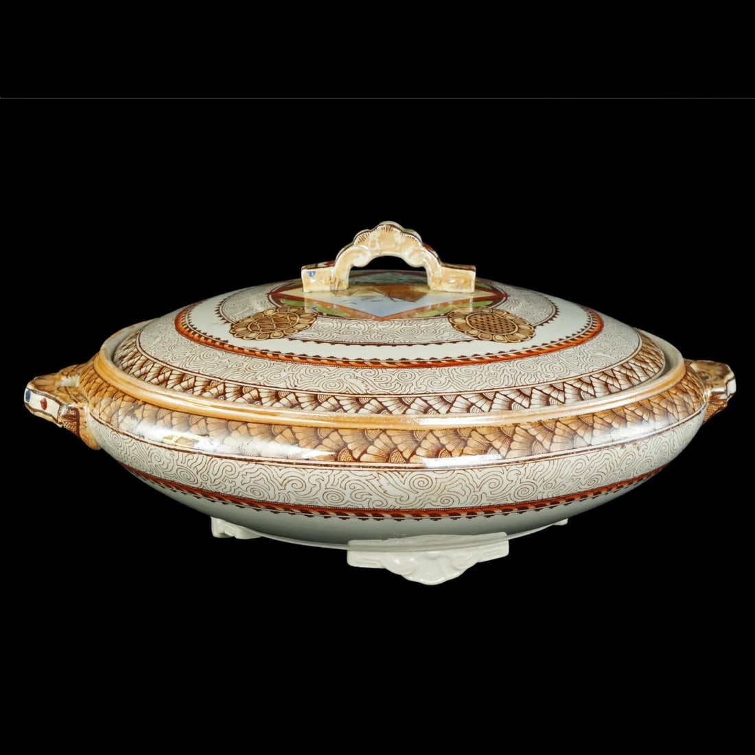 English Covered Serving Dish c 1870 (1 of 11)