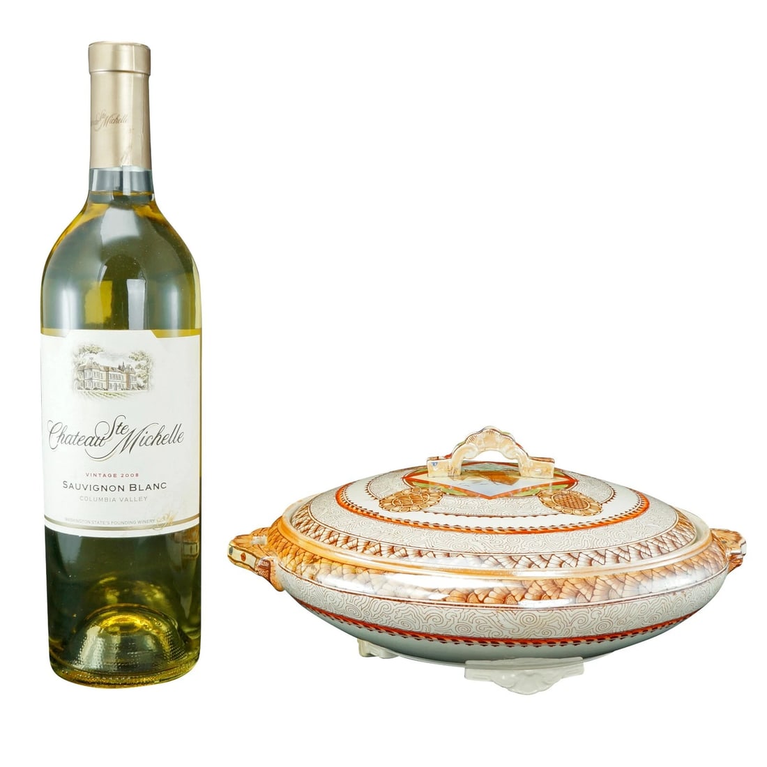 English Covered Serving Dish c 1870 - 2