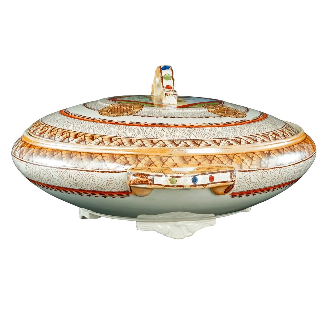 English Covered Serving Dish c 1870 - 3