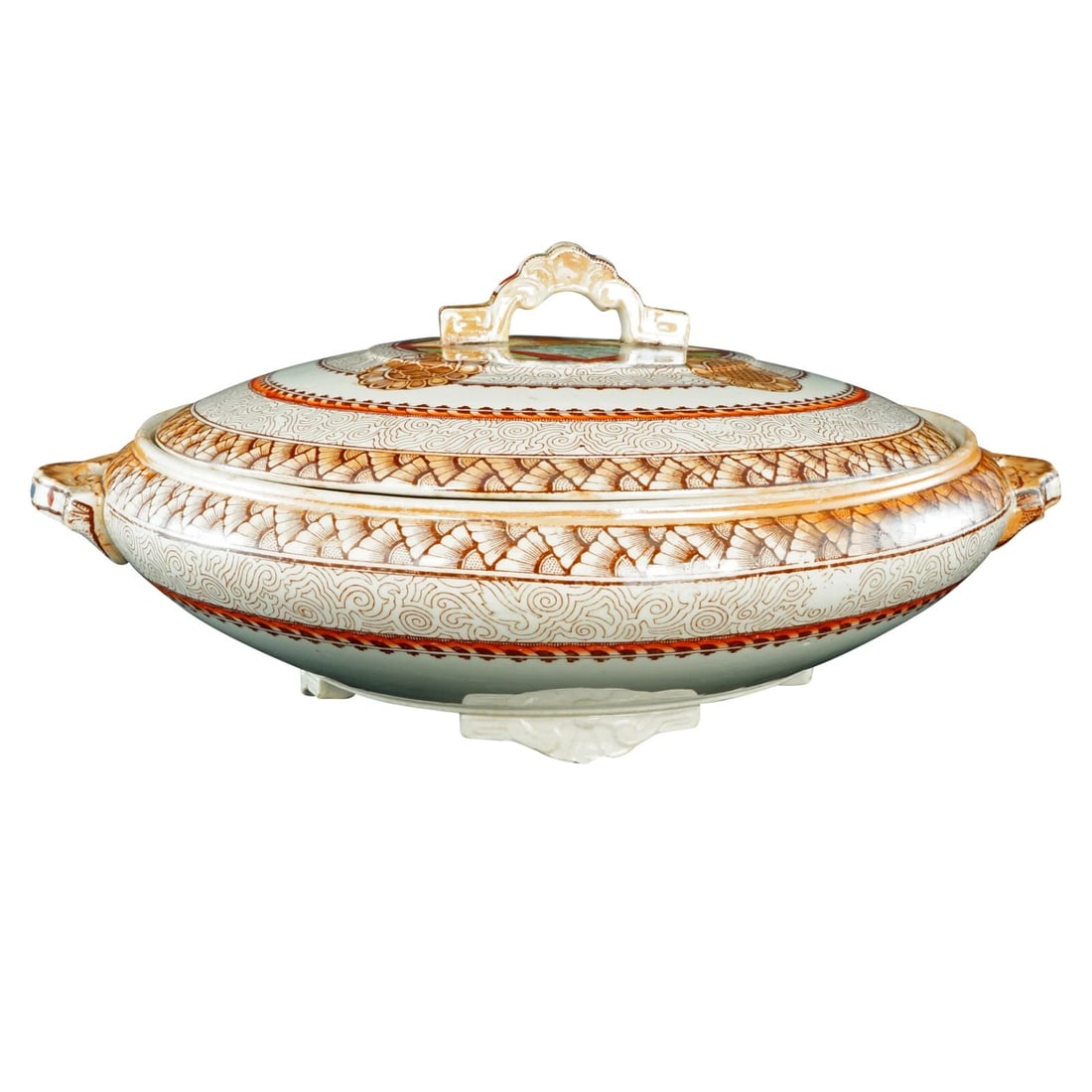 English Covered Serving Dish c 1870 - 4