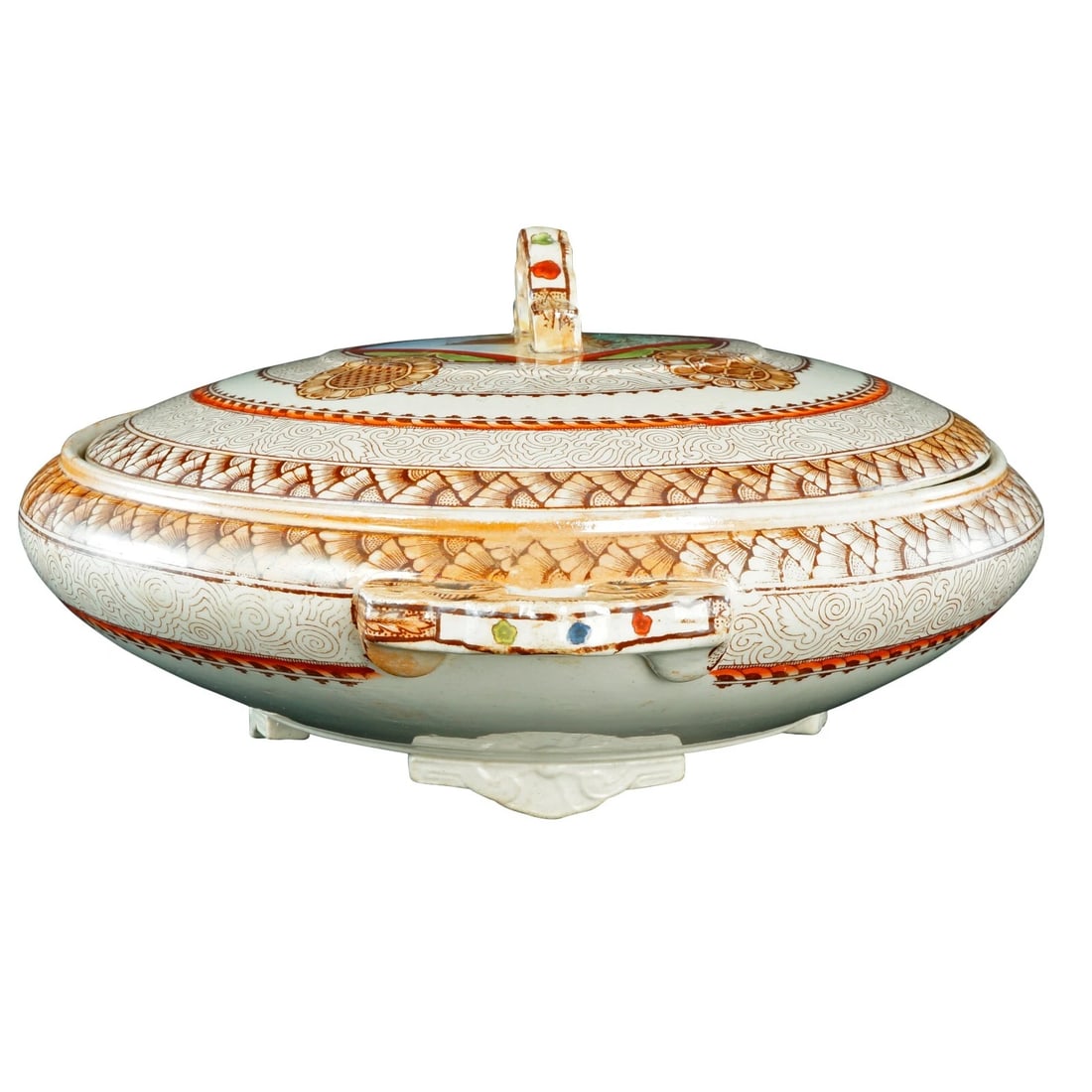 English Covered Serving Dish c 1870 - 5