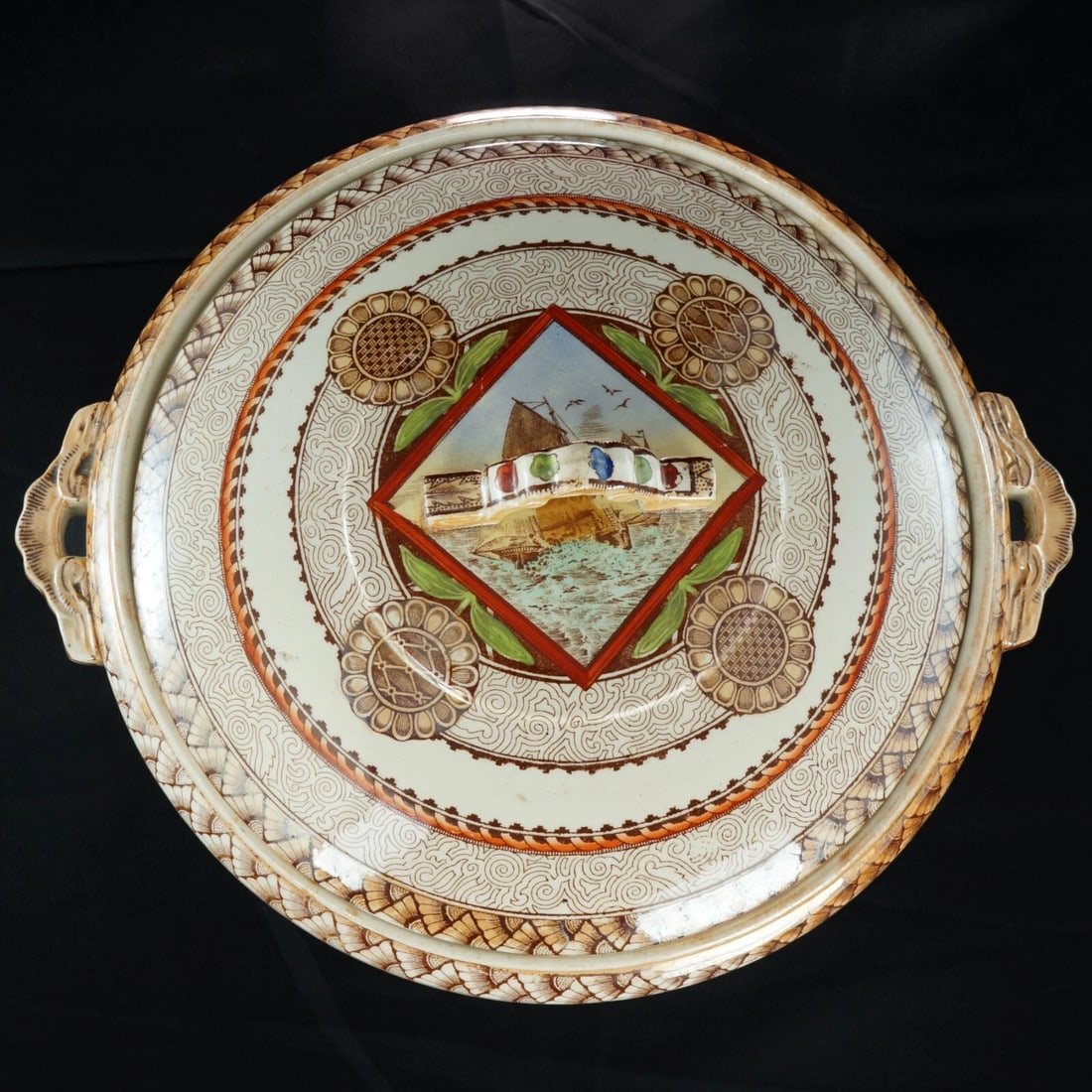 English Covered Serving Dish c 1870 - 7
