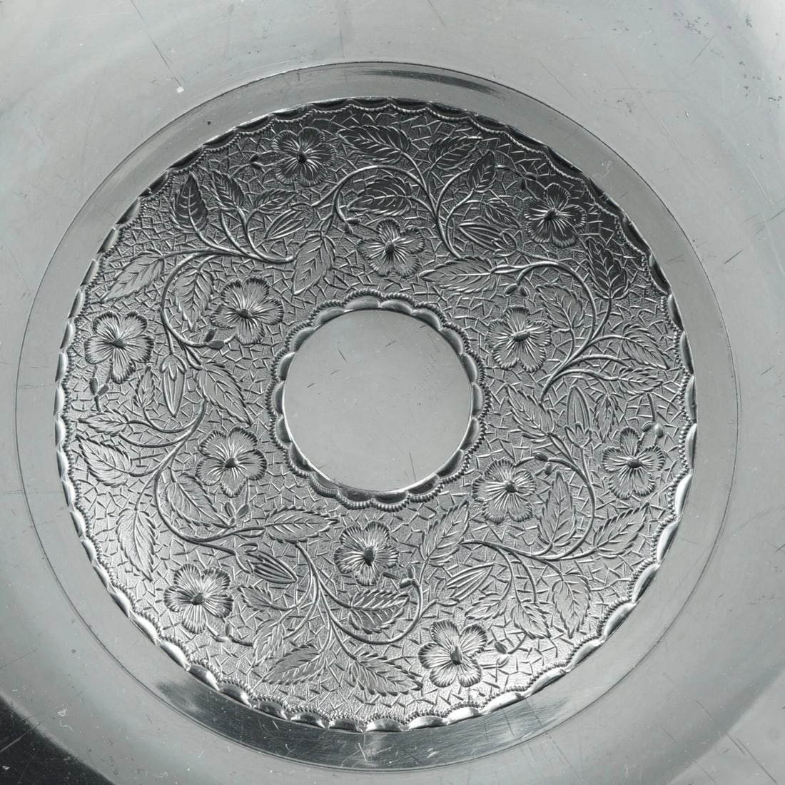 19th C James Tufts Silver Plate Cake Basket - 6