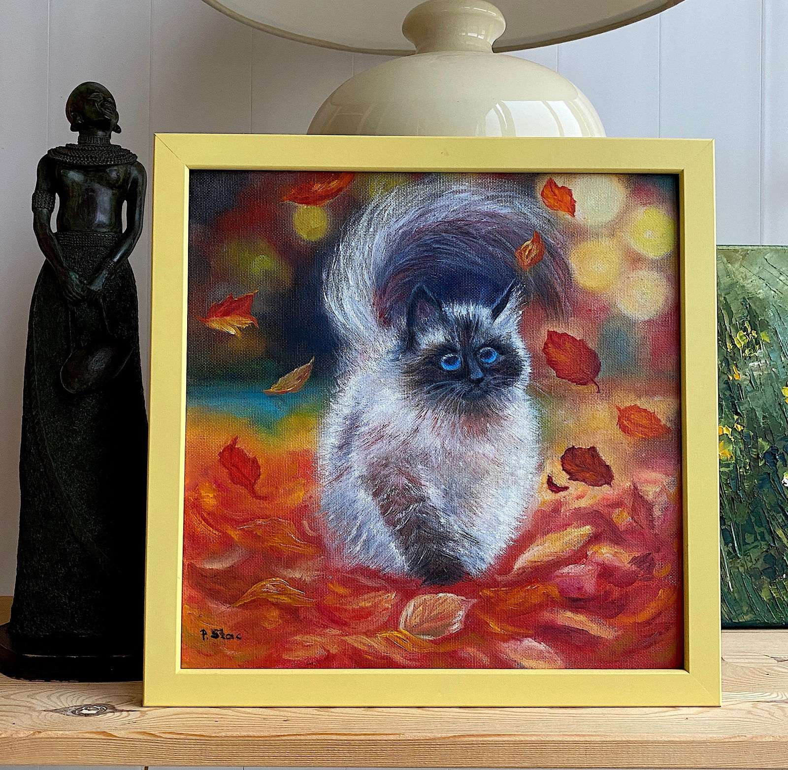 Hand painted cat portrait - 6