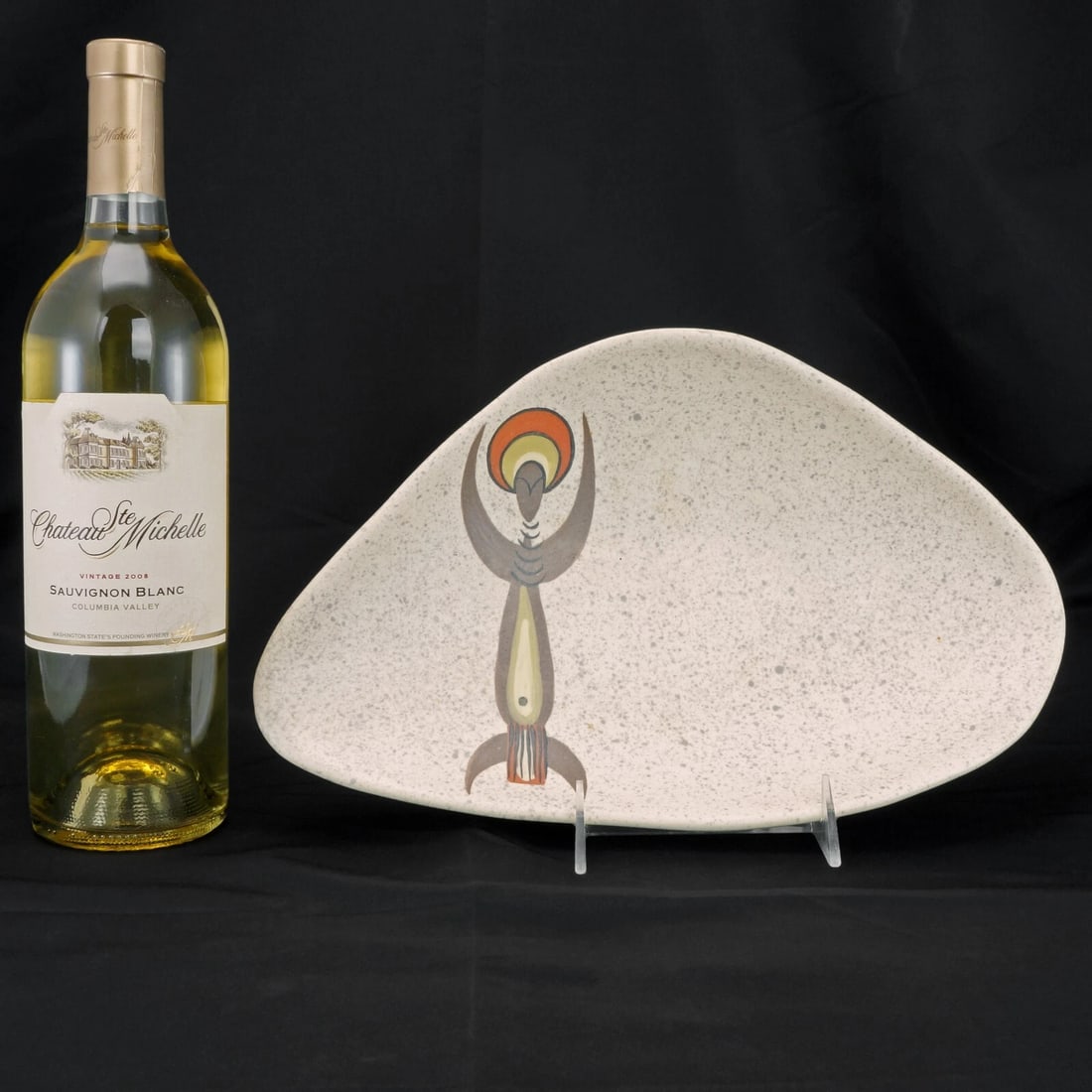 1950s Signed Three-Sided Serving Dish - 2