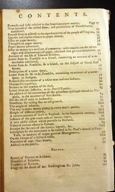 1787 American Museum Paper Money Benjamin Franklin - 2