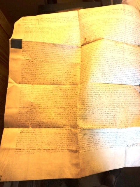 1796 Vellum Manuscript Recovery Lords Hold Manor (1 of 3)