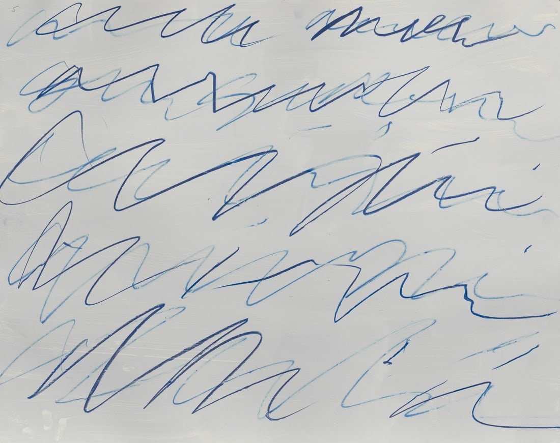 CY Twombly Roman Note Print: Title: CY Twombly Roman Note Print Description: CY Twombly Roman Note Print measuring at 27.5x34.5 inches Dimensions: 27.5x34.5" Reserve: $60.00 Shipping:Domestic: Flat-rate of $35.00 to anywhere