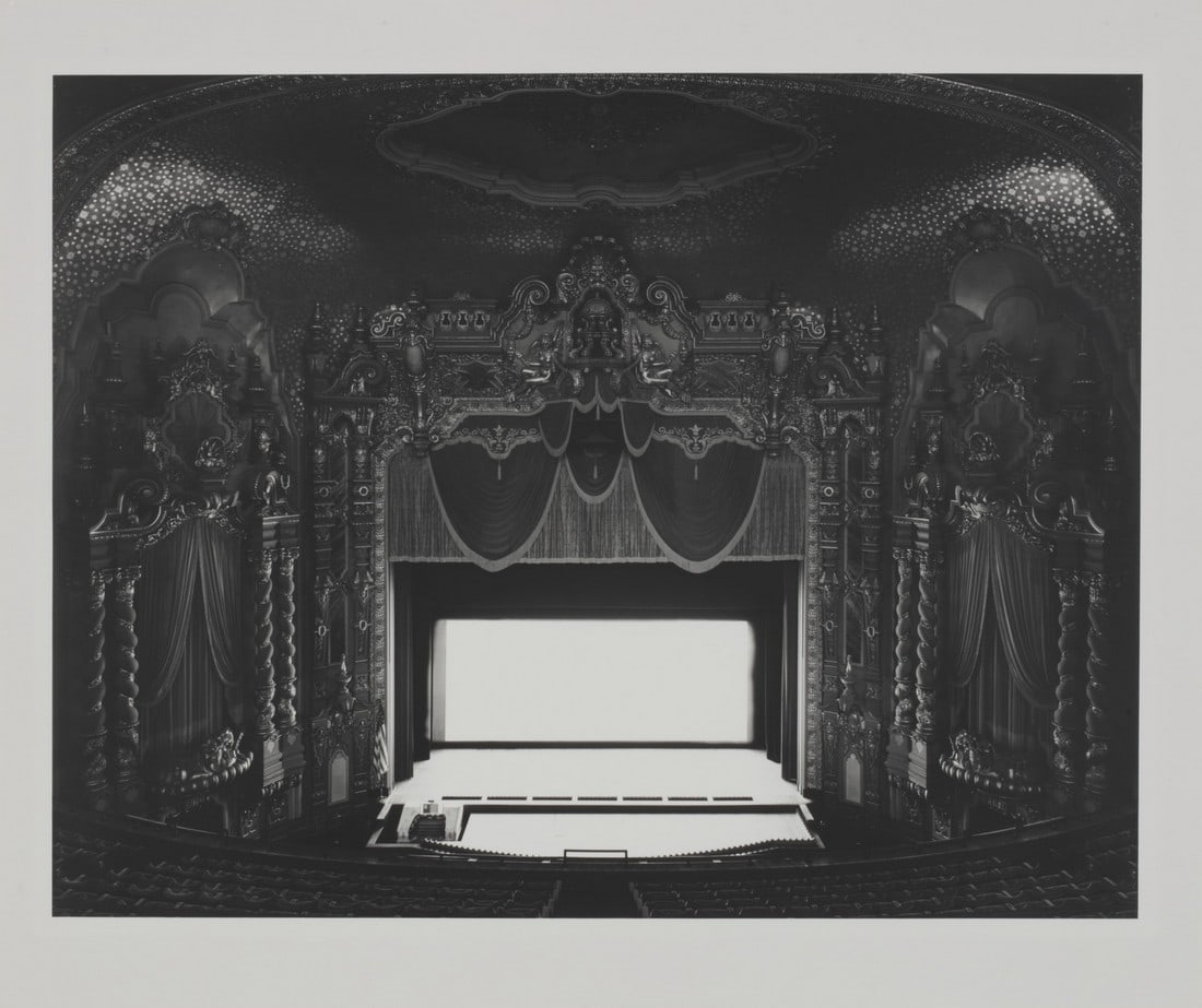 Hiroshi Sugimoto Ohio Theatre Print: Title: Hiroshi Sugimoto Ohio Theatre Print Description: Hiroshi Sugimoto Ohio Theatre Print mounted to board measuring at 16.5x21.25 inches Dimensions: 16.5x21.25" Reserve: $60.00 
